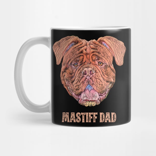 Dogue de Bordeaux Dad Father's Day Gift by DoggyStyles